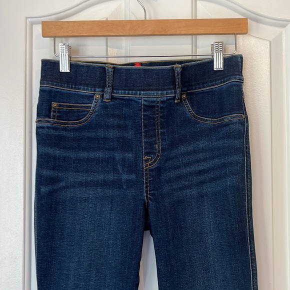Spanx Flare Stretch Pull On Denim Jean Midnight Shade Small/Petite - Picture 5 of 12